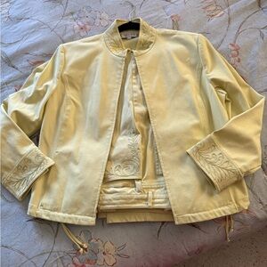 St John by Marie Gray-Embroidered Women's Jacket and Pants